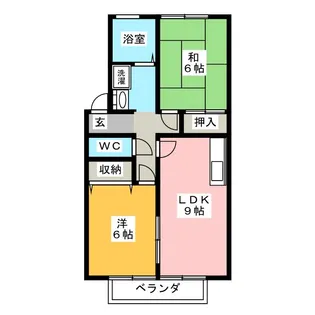 ディアコートII【2階】の間取り