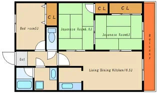 ラフィナートYOK【4階】の間取り