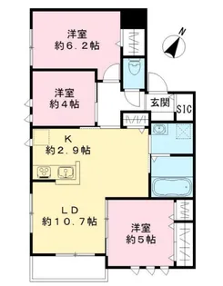 GRACE AOKI【3階】の間取り