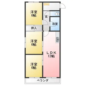 ニュータウン天白【2階】の間取り