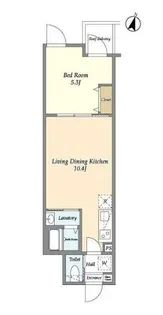 ウェルスクエア豊島千川【2階】の間取り
