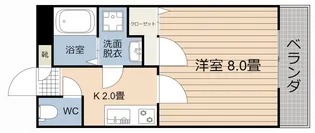 ヴィクトワール参番館【2階】の間取り