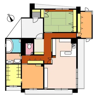 帝金ビル【10階】の間取り