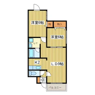 コーポげんじ北8条【2階】の間取り