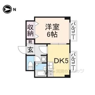 BELONG香里園【3階】の間取り