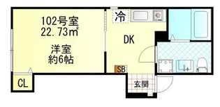 ソレイユ磯子【1階】の間取り