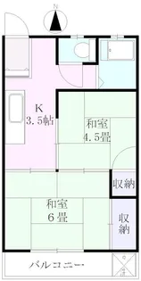グリーンコーポ【1階】の間取り