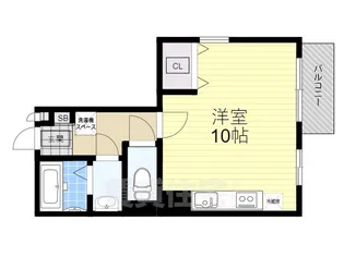 ロベリア枚方B棟【2階】の間取り