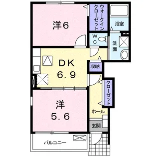 タルガE【1階】の間取り