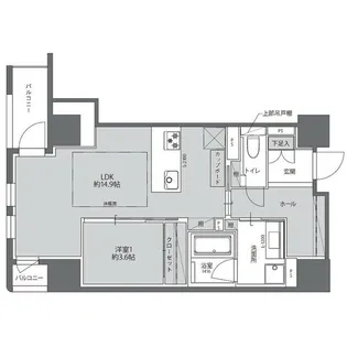 ザ・ウィーヴ南船場【5階】の間取り