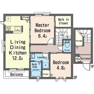 メゾン・デュ・ボヌールI【2階】の間取り