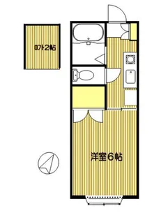 ロフトインミヤマ【1階】の間取り