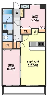 ウィンベル我孫子【5階】の間取り