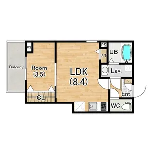 (仮称)ジーメゾン立花フロスト【1階】の間取り