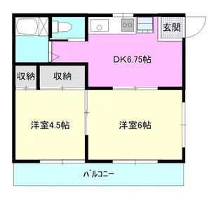 鈴木ハイツ【1階】の間取り