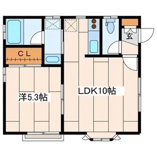 ラーク南【2階】の間取り