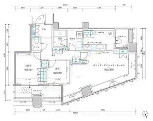 パークタワー勝どき サウス棟【12階】の間取り