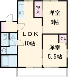 リジエールB【1階】の間取り