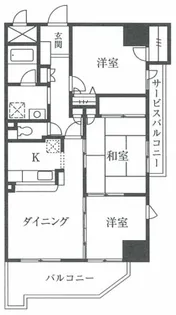 パウロニアビューコート【4階】の間取り