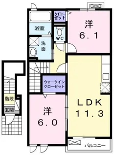サンリット・ハーモニーC【2階】の間取り