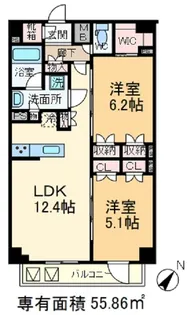 コンフォリア滝野川【9階】の間取り