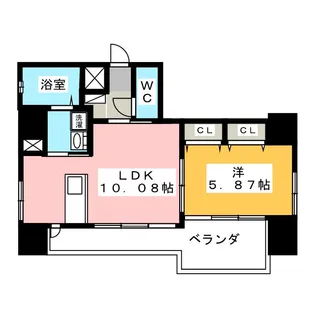 EXE ITAYAMACHI【8階】の間取り
