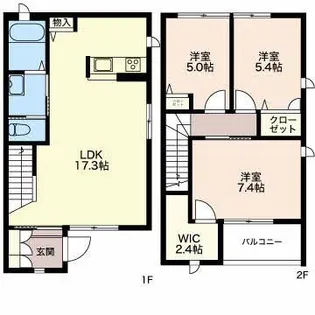 ドリーム千野III【2階】の間取り