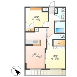 シンフォニー【2階】の間取り