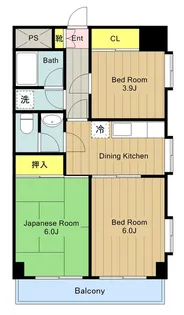 Ts garden永山(ティーズガーデン永山)【6階】の間取り