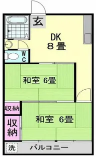 栄マンション【2階】の間取り