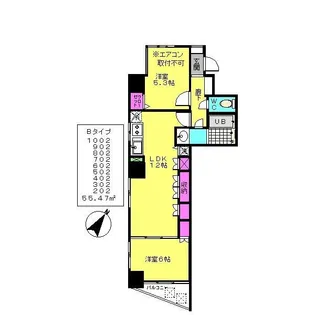 アーバンライト【9階】の間取り