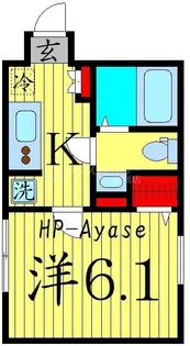 エクセラン綾瀬【3階】の間取り