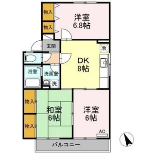 ファミール宗本 B棟【2階】の間取り