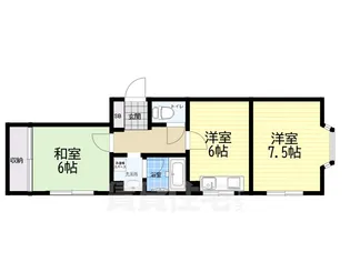 シャンボール淀川3【1階】の間取り