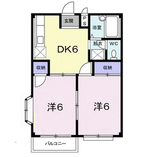 エルディム桜本A【2階】の間取り