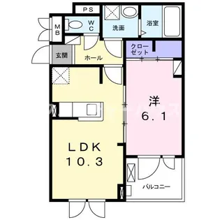 ミッテ・クラールIII【2階】の間取り