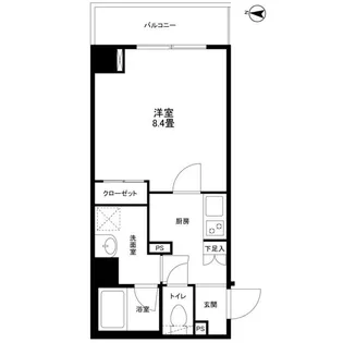 ルミエール門前仲町【5階】の間取り