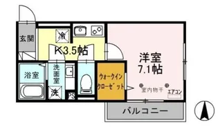 フレア仲町【2階】の間取り