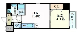 KatayamaBLDG24【12階】の間取り