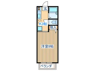 トゥインクルコート大手町【1階】の間取り