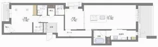 Shamaison Luxuar平尾山荘通【4階】の間取り