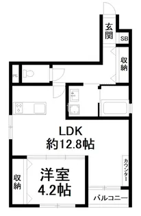 アネックスII番館【3階】の間取り