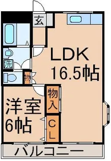 ハイネスグリューネ【2階】の間取り