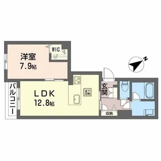 プレミアス平池【1階】の間取り