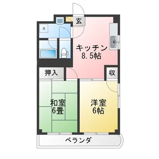 メゾングレース【2階】の間取り
