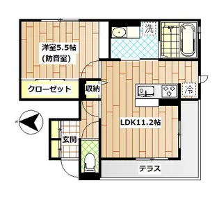 プティアンジュ【1階】の間取り