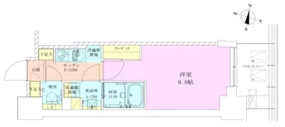 赤坂レジデンス壱番館【7階】の間取り