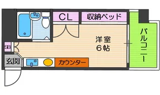 大国町池田マンション【9階】の間取り