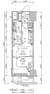 クオリタス門前仲町【6階】の間取り