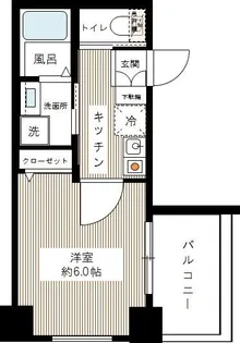 ルクシェール武蔵新田【4階】の間取り